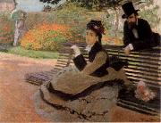 Claude Monet The Bench oil painting artist